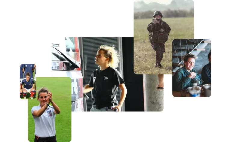 Montage de photos de Magalie Vergeron, fondatrice de l’entreprise Temps Libre